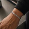 Pulsera Cubana Martillada