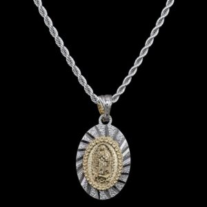 Cadena Guadalupe Oro-Plata