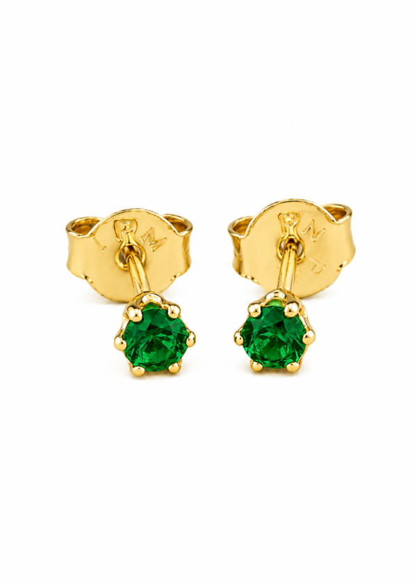 Aretes circon verde