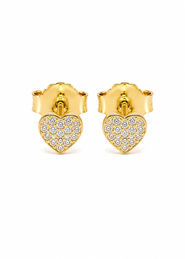 Aretes Corazón en circones